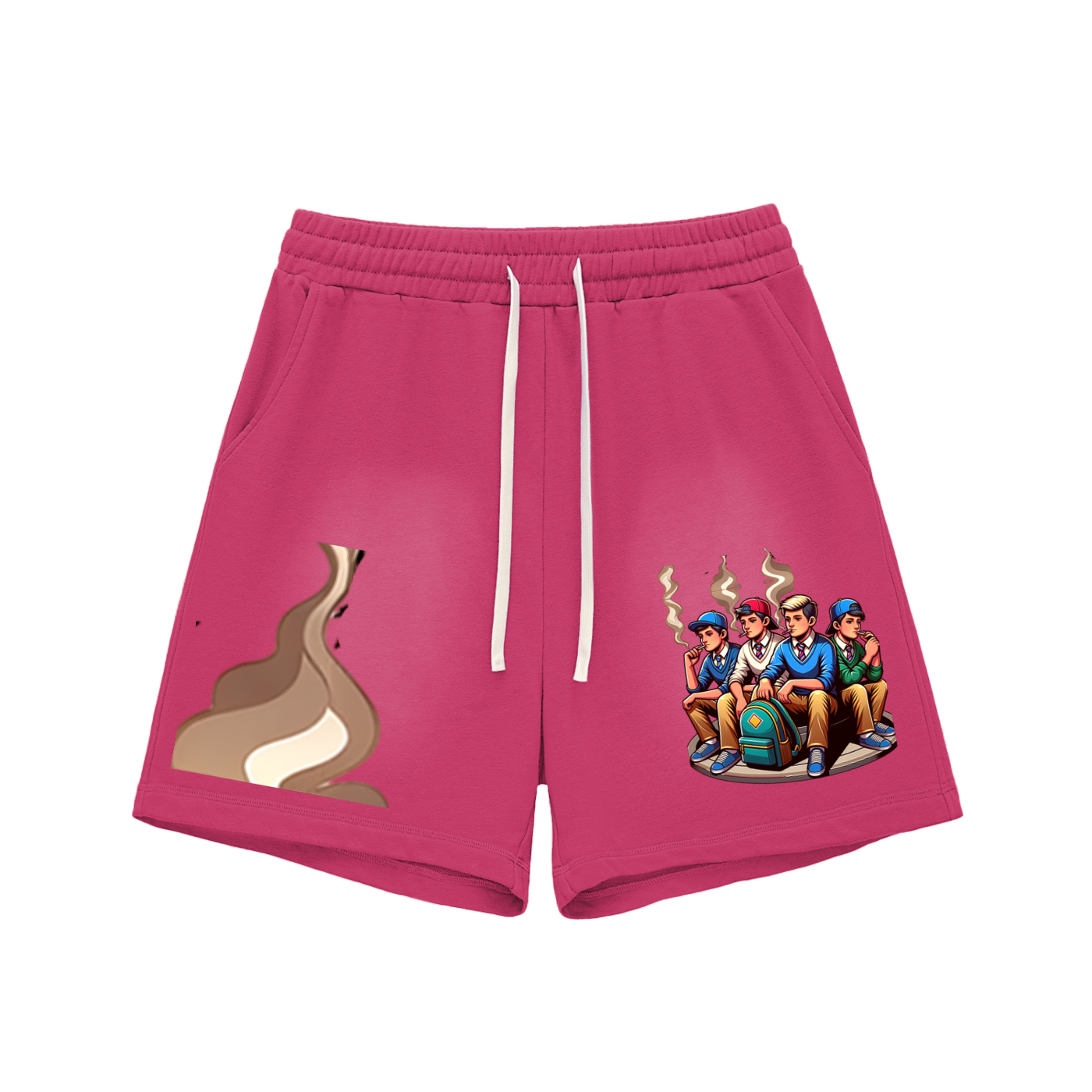 BOYS_SIT_N_SMOKE Cotton Shorts